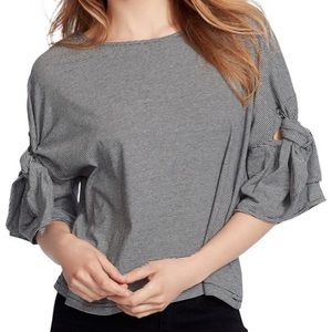 Ella Moss Erica Bow Tie Striped Top